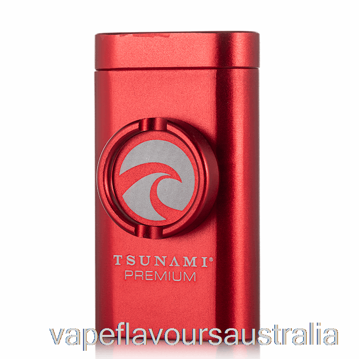 Vape Nicotine Australia Tsunami Dugout and Grinder Red